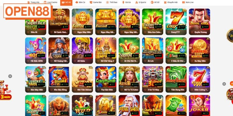 Nổ hũ OPEN88 - Cơ hội săn Jackpot cực lớn